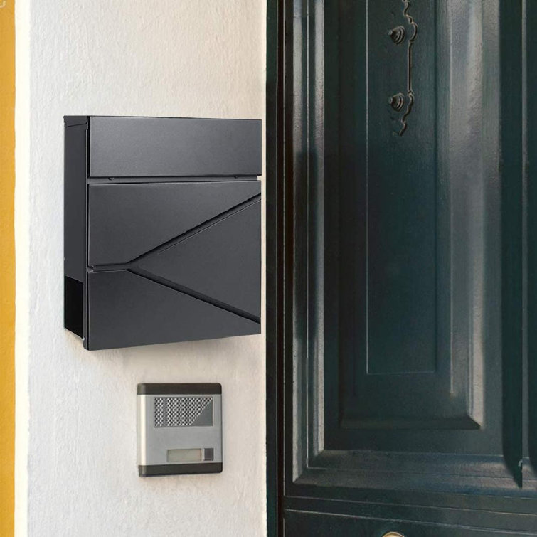 flourishinga Locking Mailbox Wall Mount Waterproof Mailboxes With